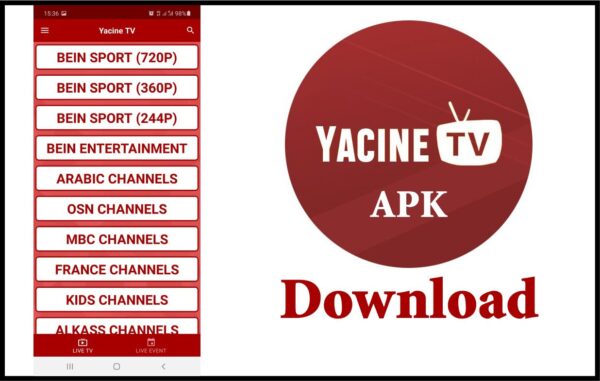 Fitur Yang Diberikan Oleh Yacine TV Pro Mod Apk